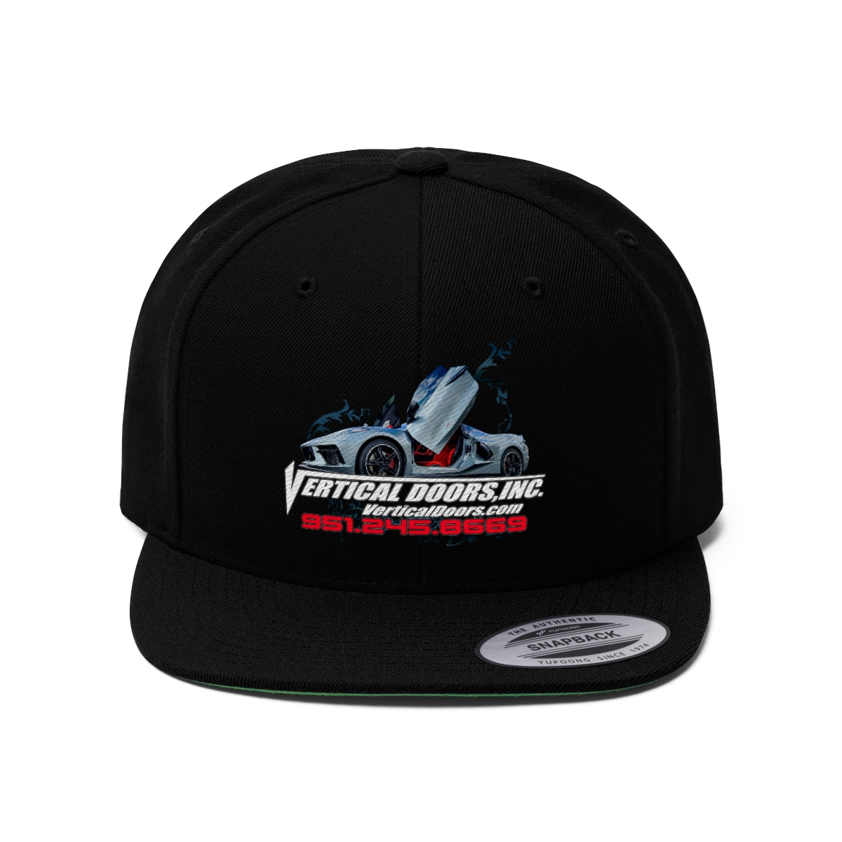 Unisex Flat Bill Hat Chevrolet Corvette C8