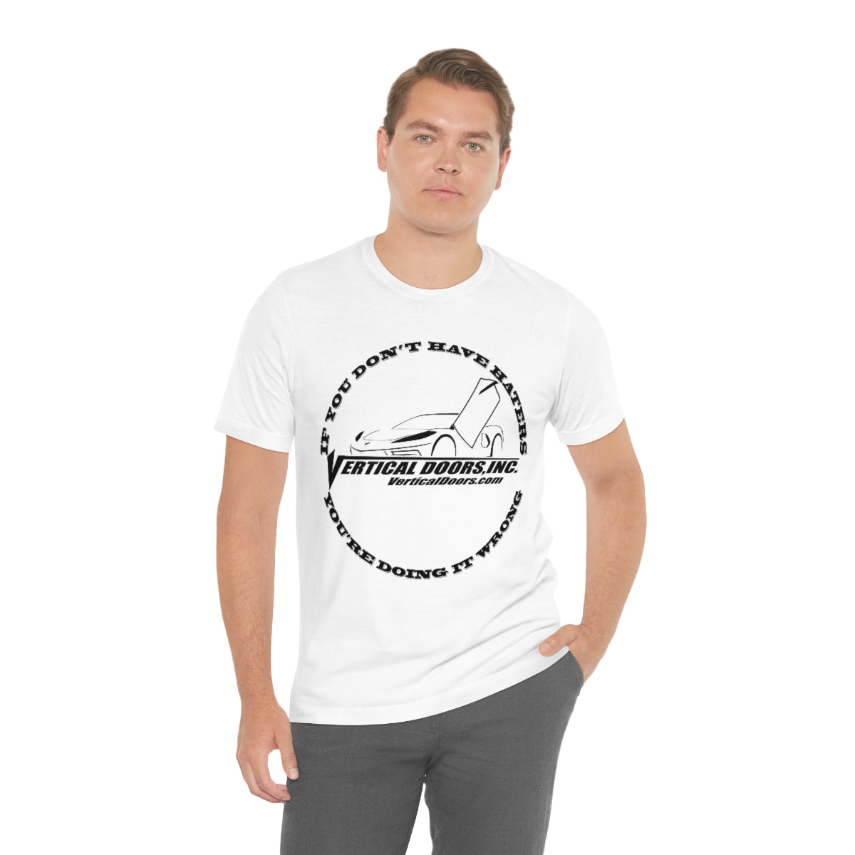 Unisex Jersey Short Sleeve Tee Haters C8