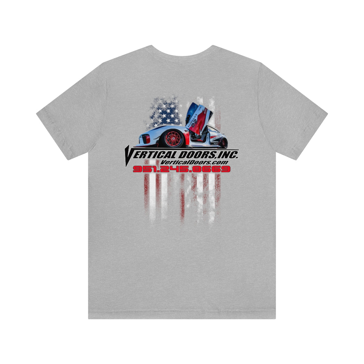 Unisex Jersey Short Sleeve Tee Tesla Model 3 Flag Color V VATES317