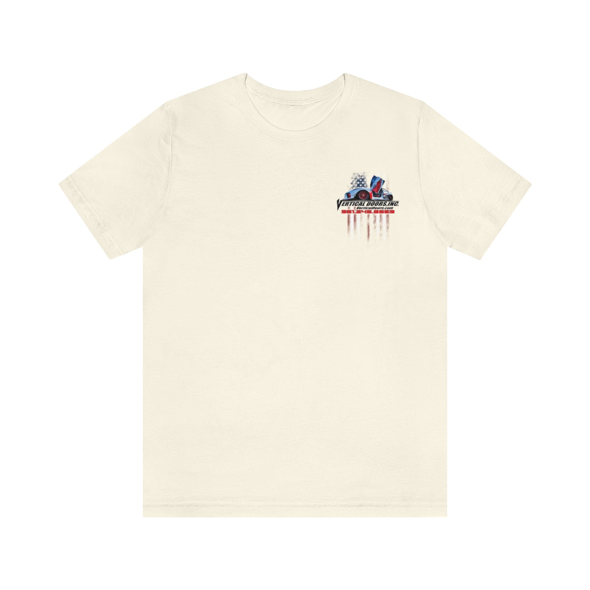 Unisex Jersey Short Sleeve Tee Tesla Model 3 Flag Color V VATES317