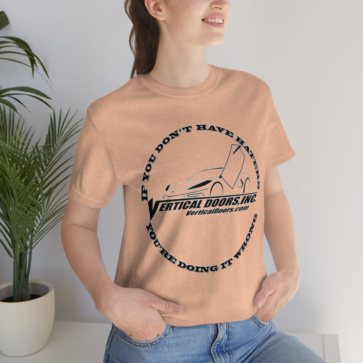 Unisex Jersey Short Sleeve Tee Haters C8