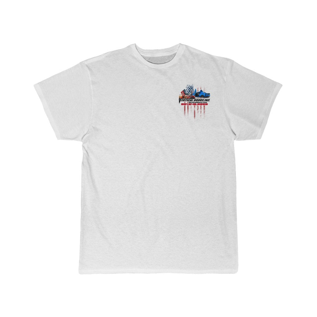 Men's Short Sleeve Tee Mopar Charger & Challenger USA Color Flag V