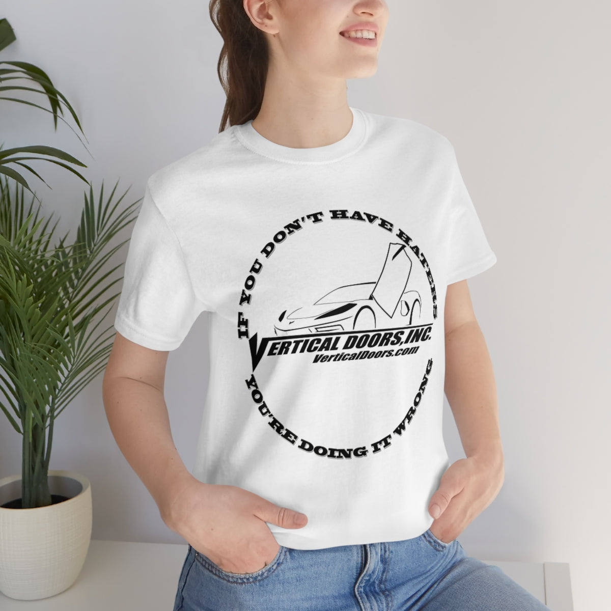 Unisex Jersey Short Sleeve Tee Haters C8