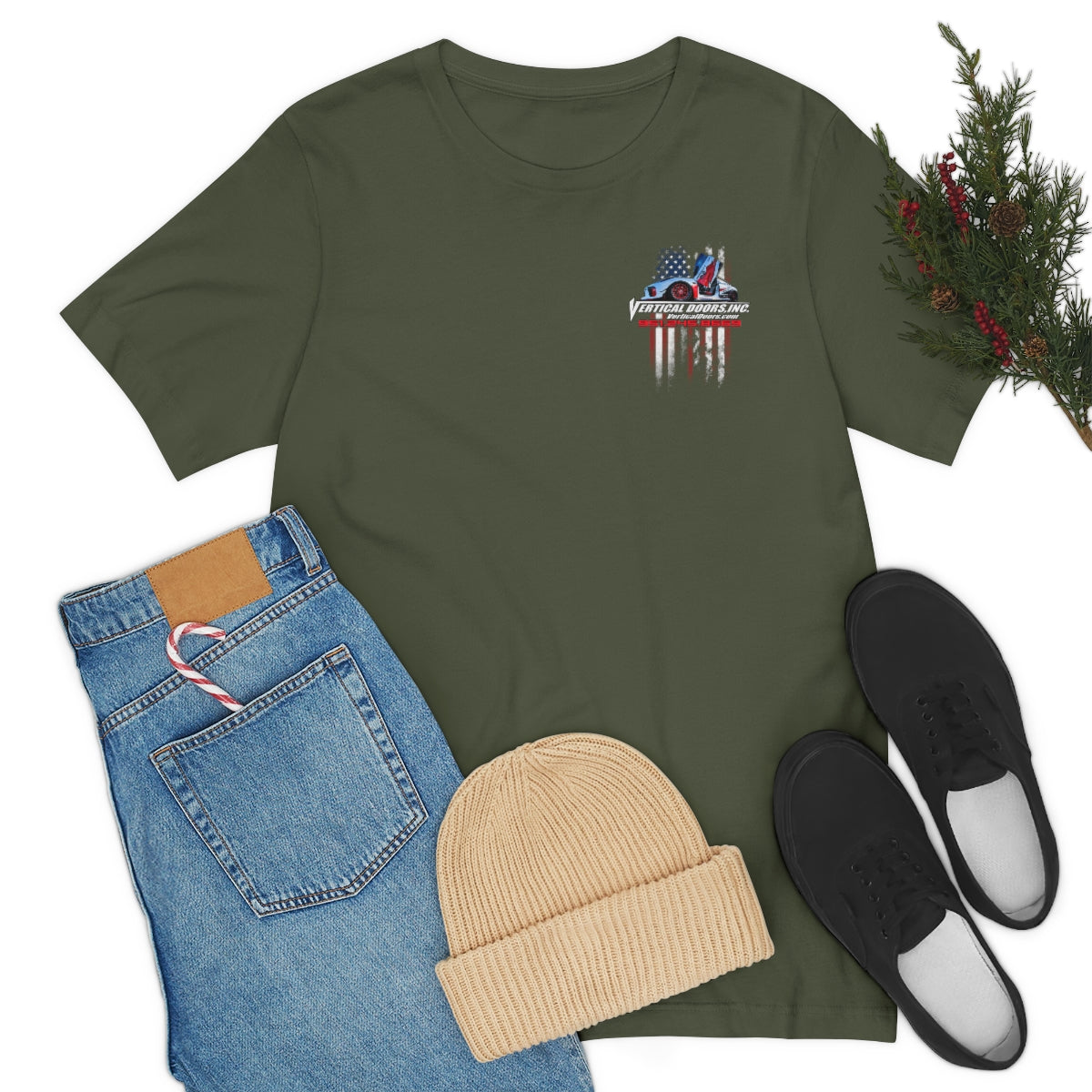 Unisex Jersey Short Sleeve Tee Tesla Model 3 Flag Color VATES317