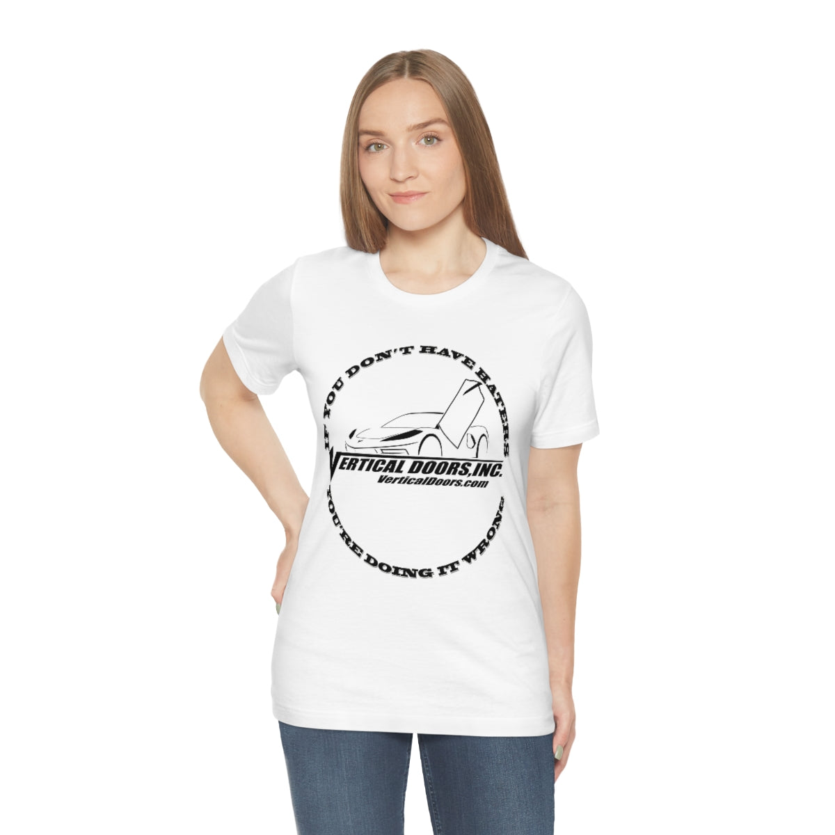 Unisex Jersey Short Sleeve Tee Haters C8