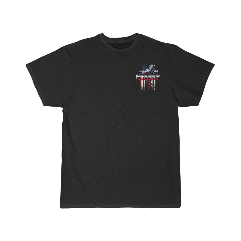 Men's Short Sleeve Tee Ford Mustang USA Color Flag V