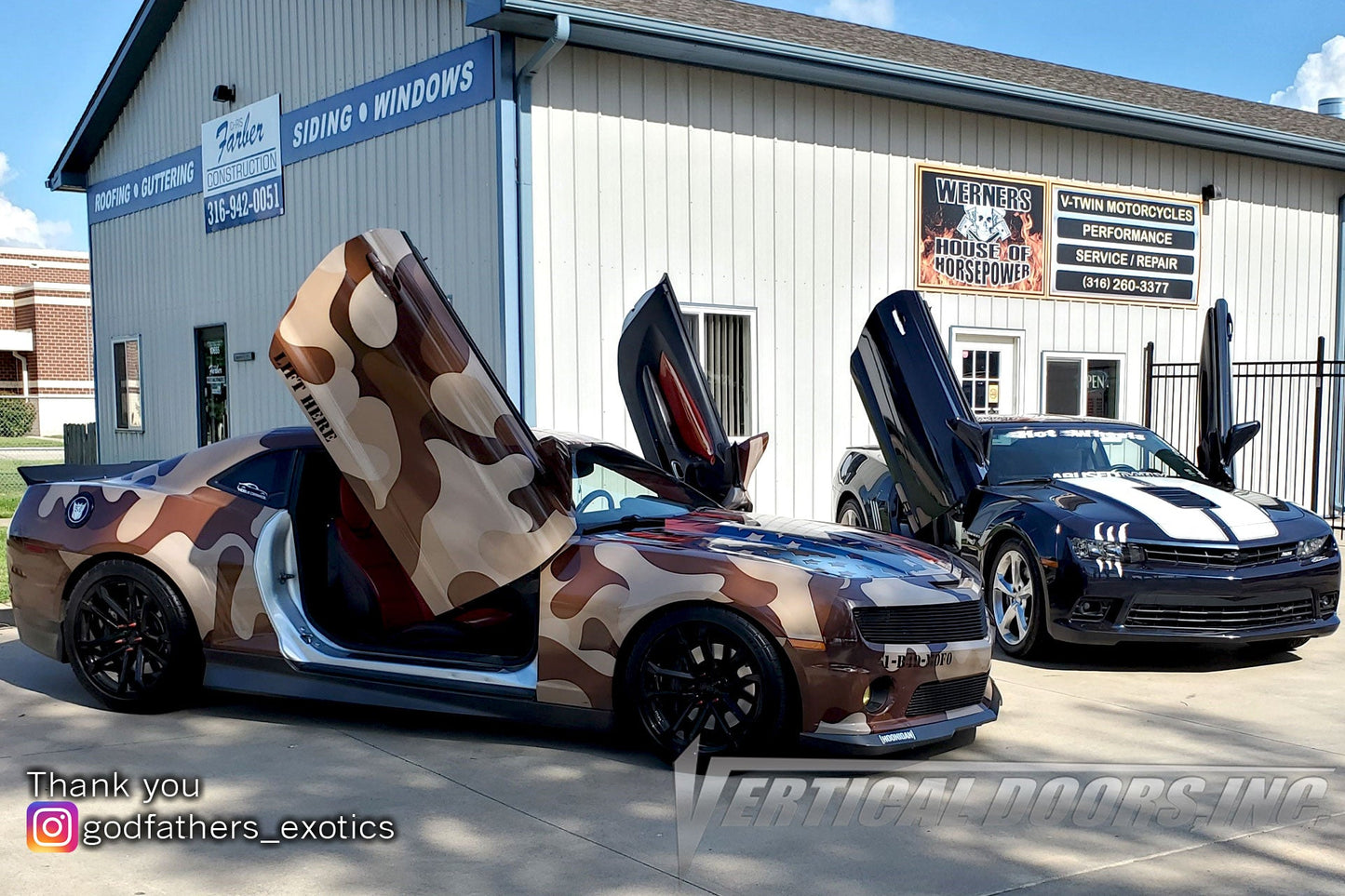 Chevrolet Camaro 2010-2015 Vertical Doors