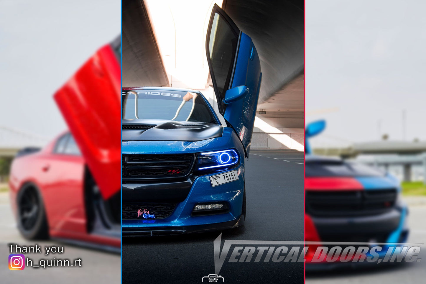 Dodge Charger 2011-2022 Vertical Doors