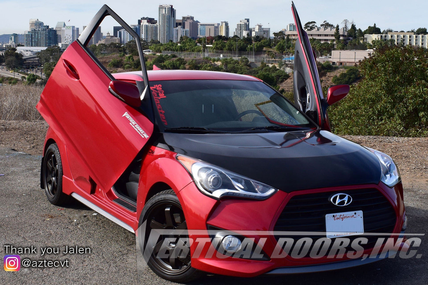 Hyundai Veloster 2011-2018 Vertical Doors