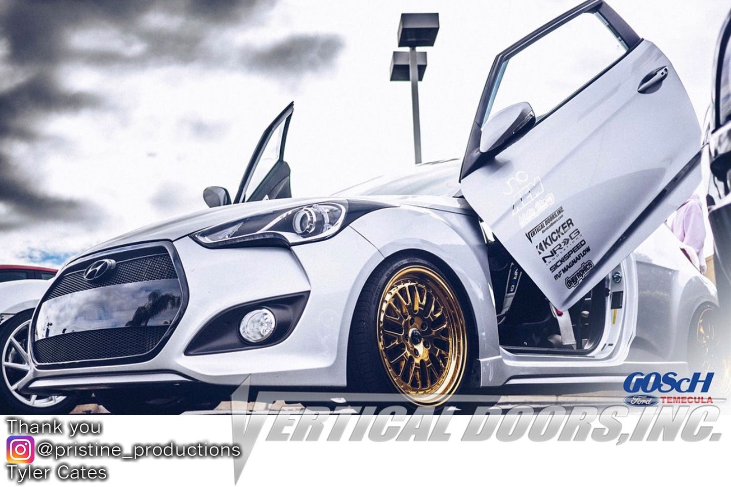 Hyundai Veloster 2011-2018 Vertical Doors
