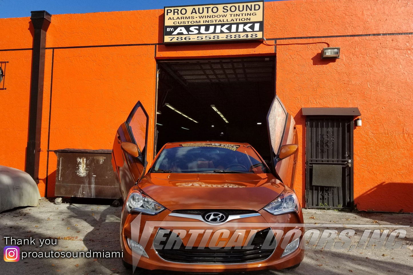 Hyundai Veloster 2011-2018 Vertical Doors