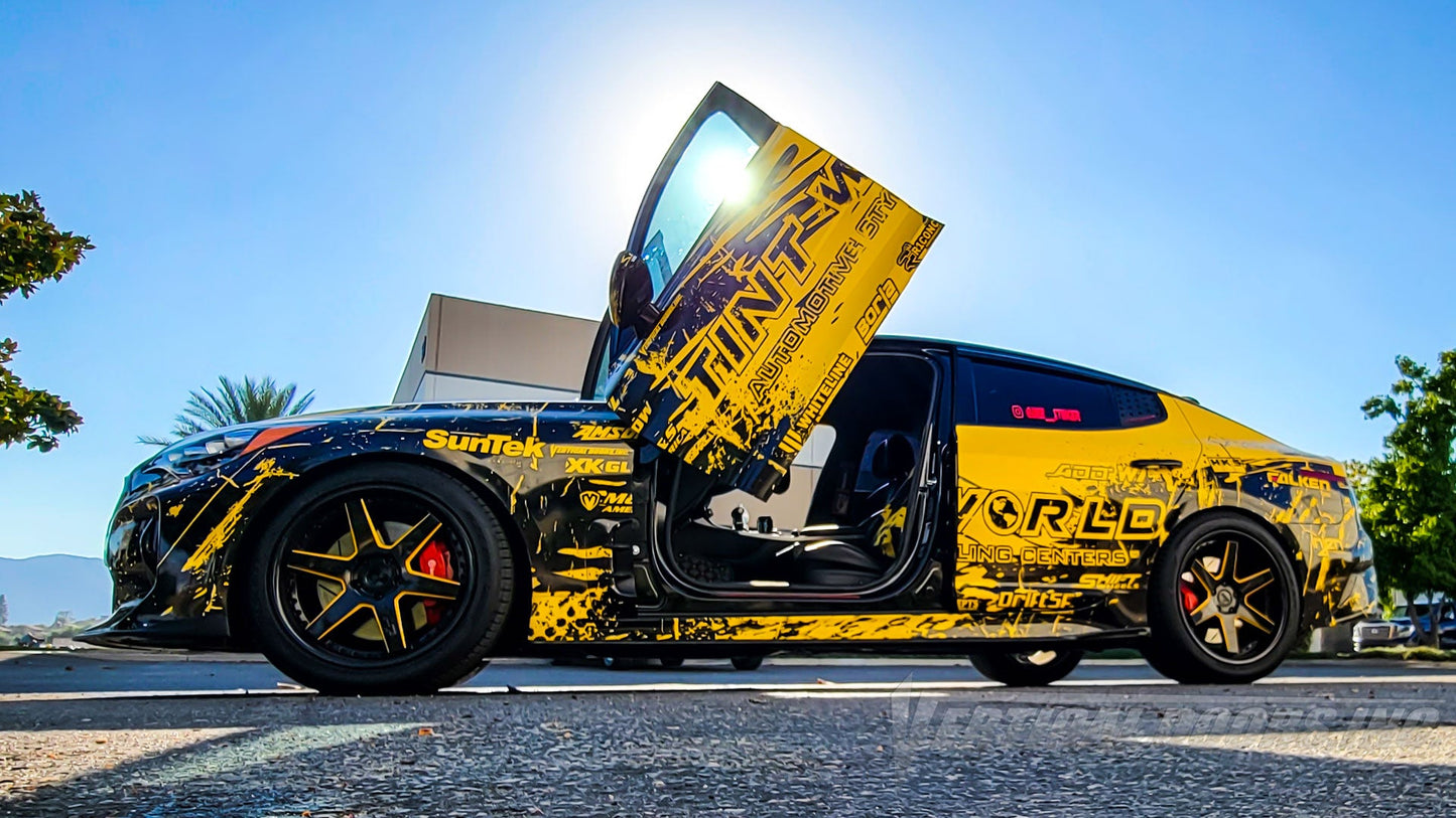 Kia Stinger Vertical Door conversion kit by Vertical Doors, Inc. AKA Lambo Doors