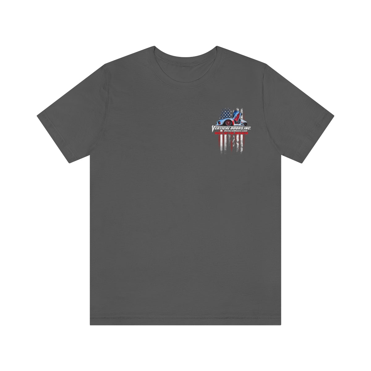 Unisex Jersey Short Sleeve Tee Tesla Model 3 Flag Color V VATES317