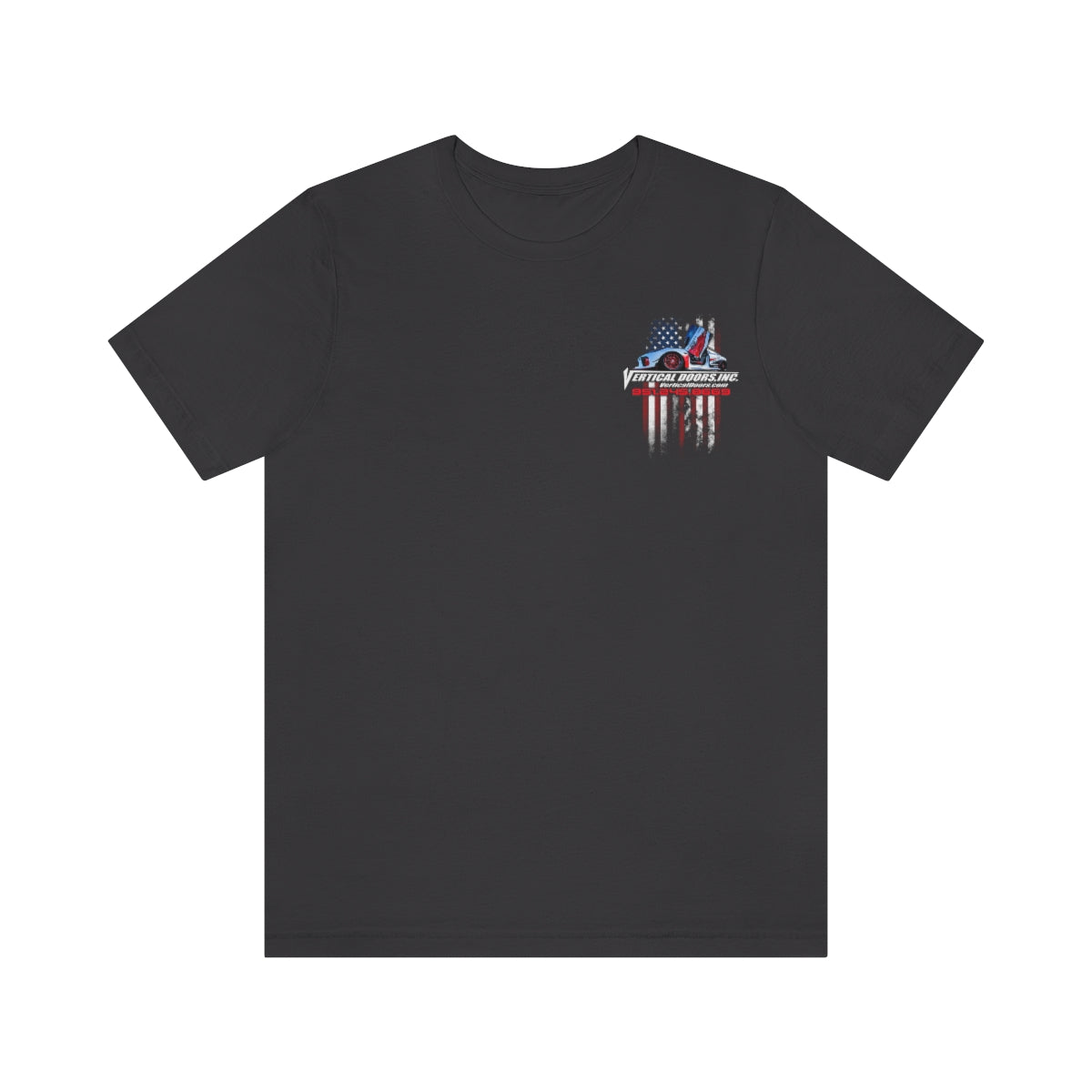 Unisex Jersey Short Sleeve Tee Tesla Model 3 Flag Color V VATES317