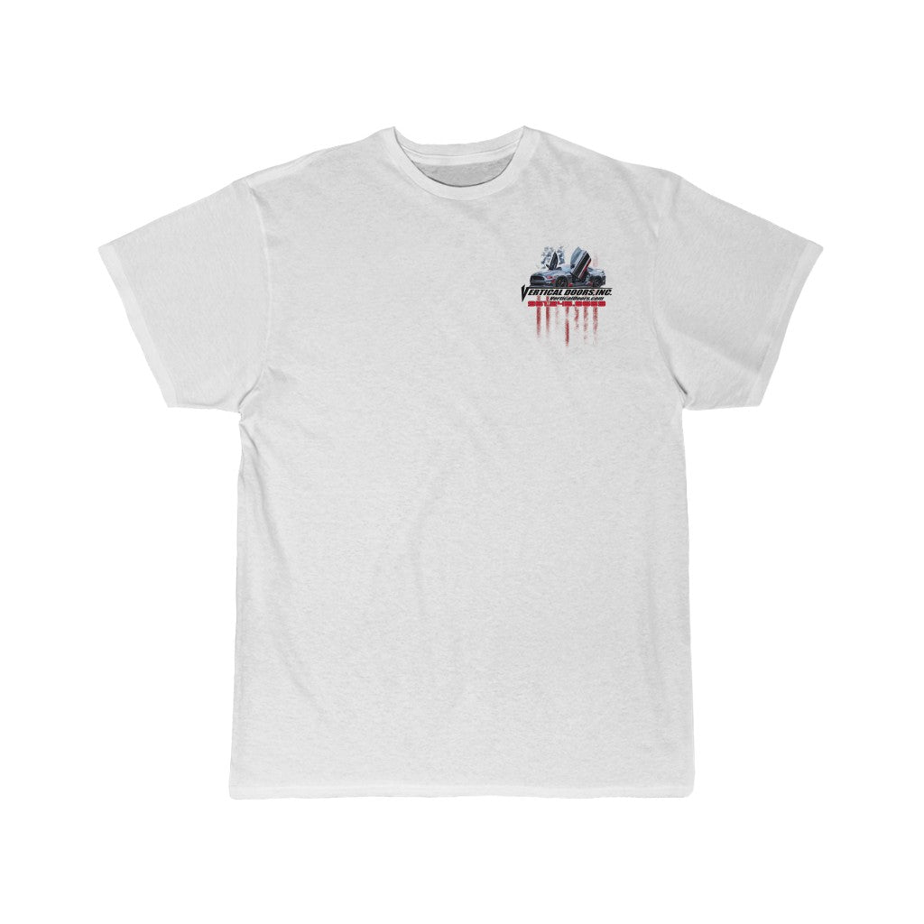 Men's Short Sleeve Tee Ford Mustang USA Color Flag V