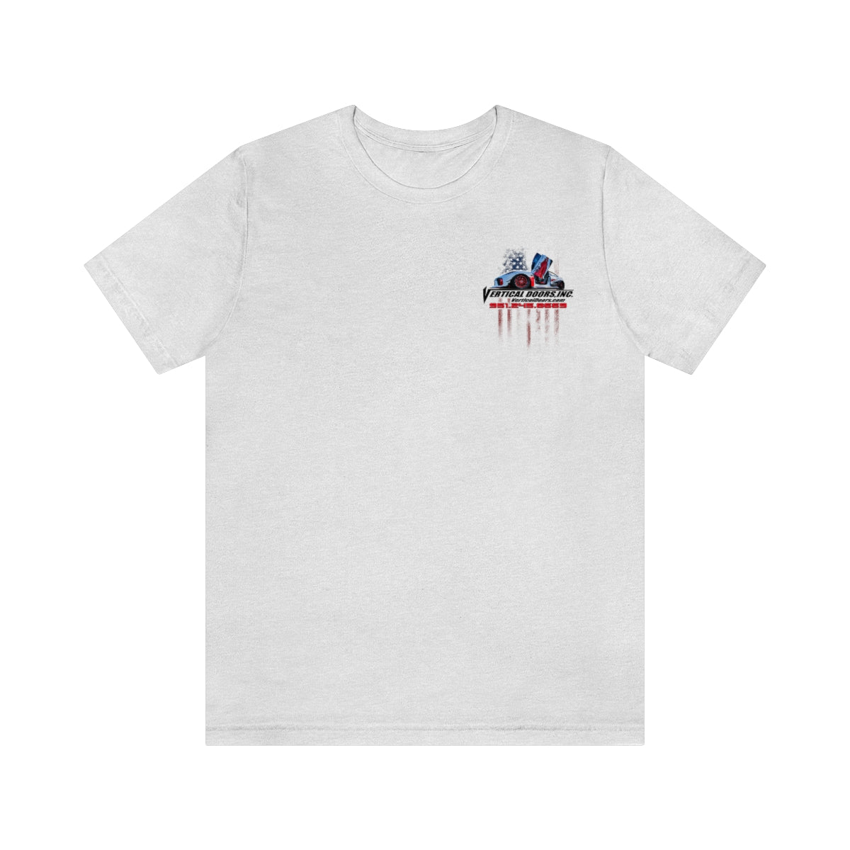 Unisex Jersey Short Sleeve Tee Tesla Model 3 Flag Color V VATES317