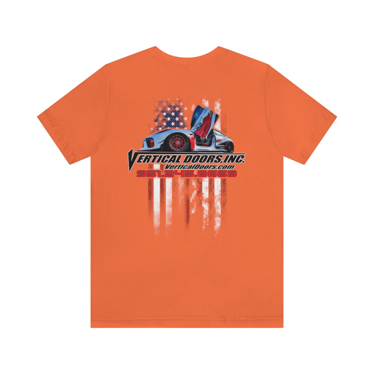 Unisex Jersey Short Sleeve Tee Tesla Model 3 Flag Color V VATES317