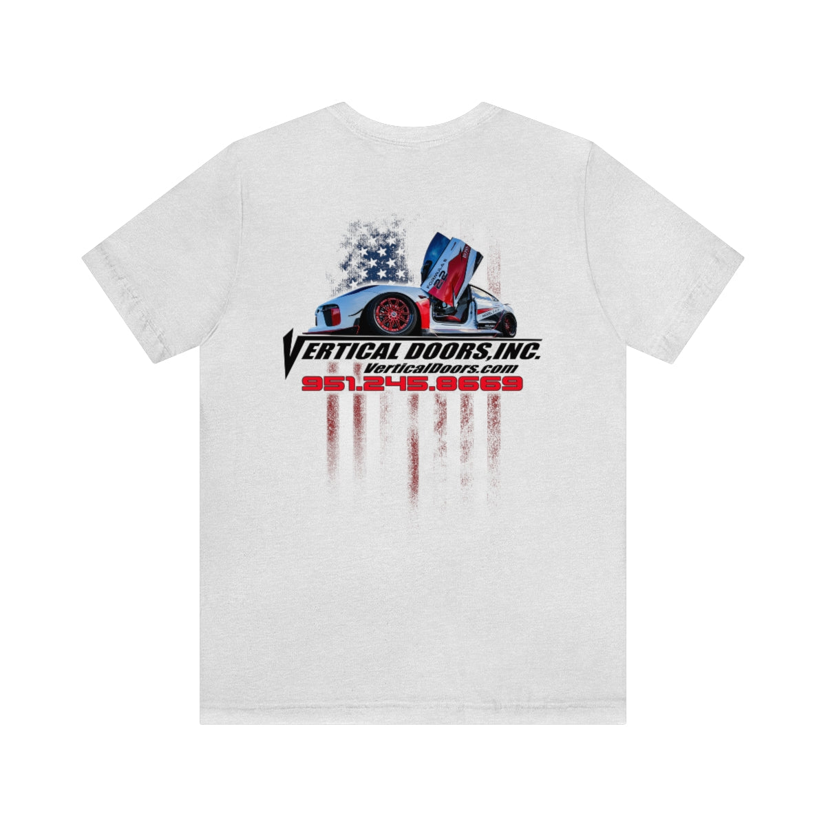 Unisex Jersey Short Sleeve Tee Tesla Model 3 Flag Color V VATES317