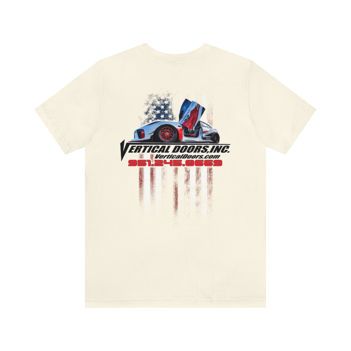 Unisex Jersey Short Sleeve Tee Tesla Model 3 Flag Color V VATES317