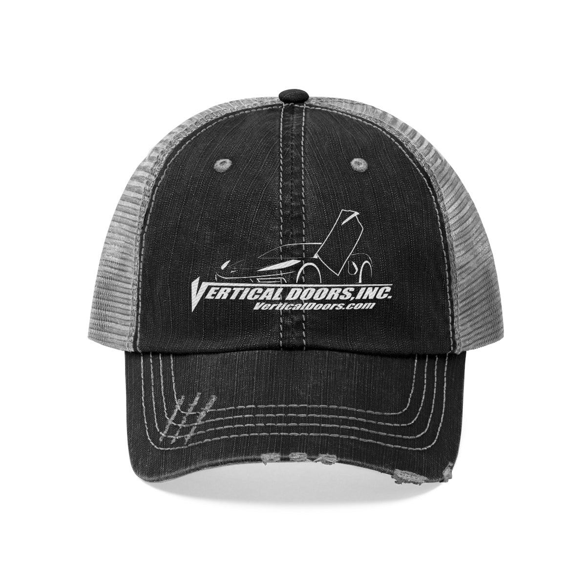 Unisex Trucker Hat VDI Corvette C8 Outline