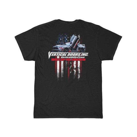Men's Short Sleeve Tee Ford Mustang USA Color Flag V