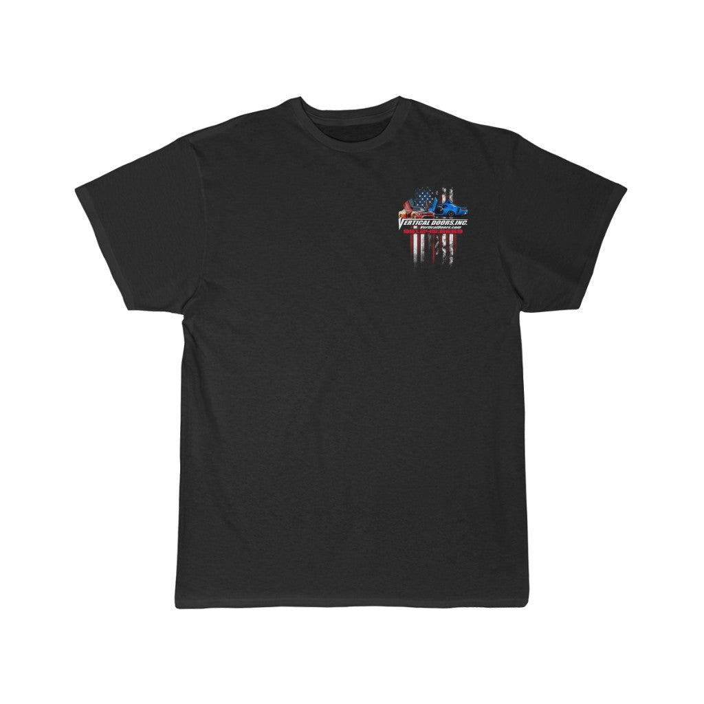 Men's Short Sleeve Tee Mopar Charger & Challenger USA Color Flag V