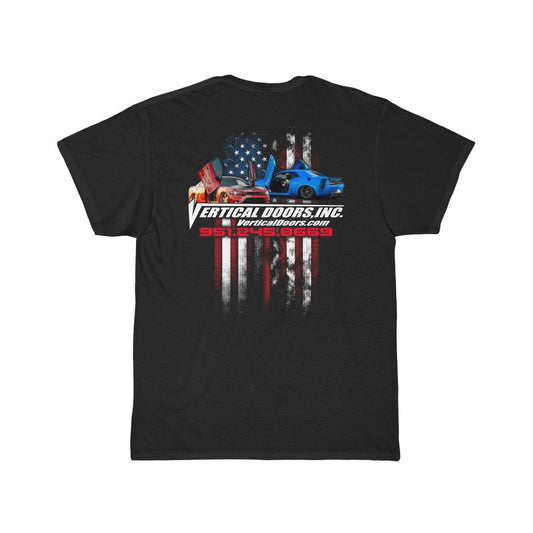Men's Short Sleeve Tee Mopar Charger & Challenger USA Color Flag V