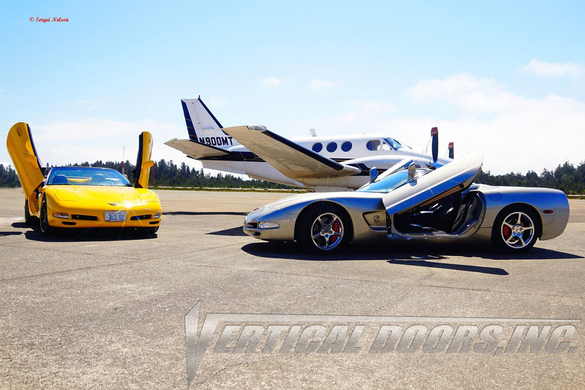 Chevrolet Corvette C5 1997-2004 Lambo Door Conversion Kit by Vertical Doors Inc.