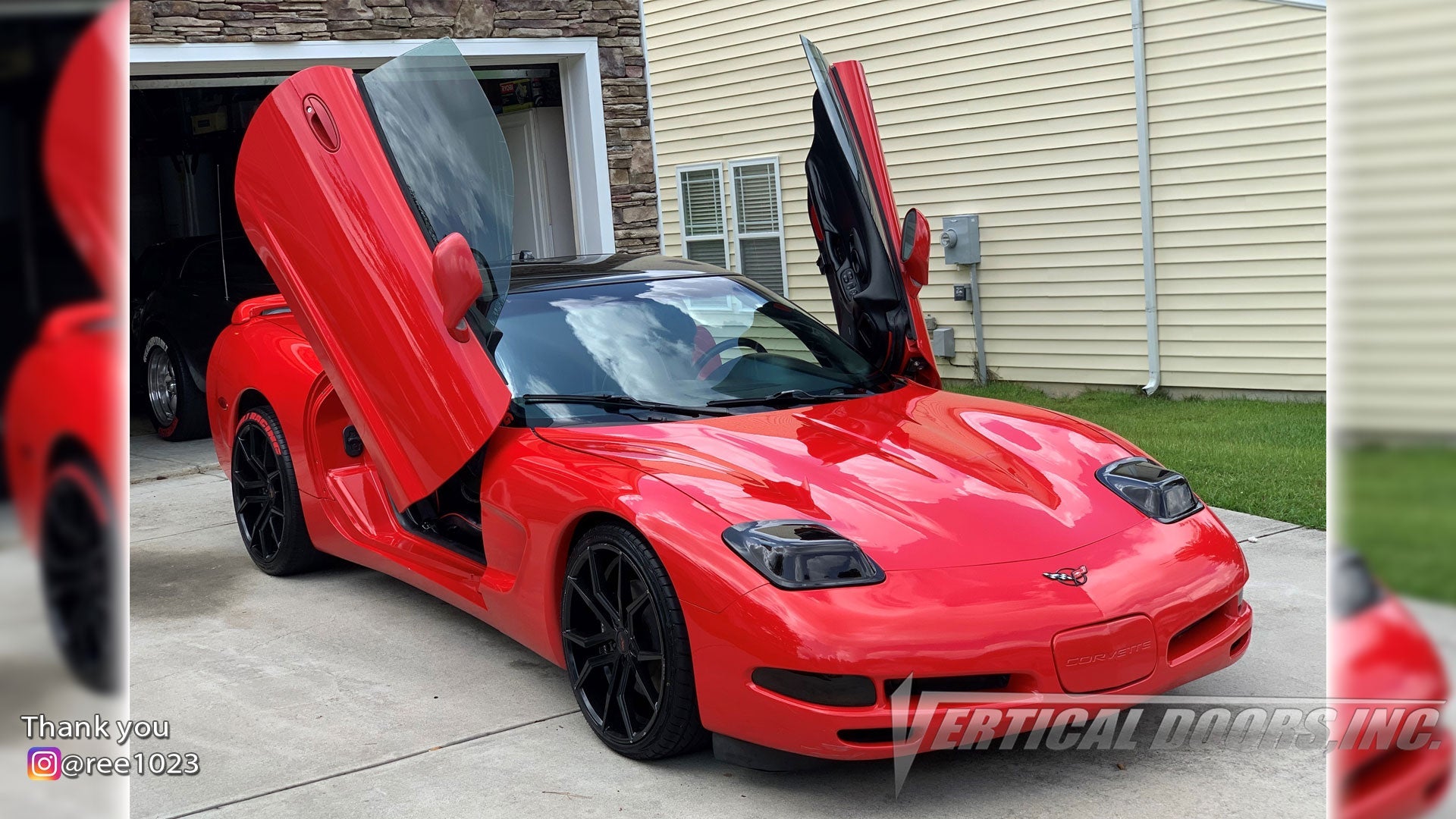 Chevrolet Corvette C5 1997-2004 Lambo Door Conversion Kit by Vertical Doors Inc.