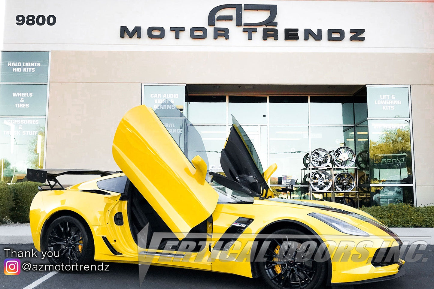 Chevrolet Corvette C7 2014-2019 Vertical Doors