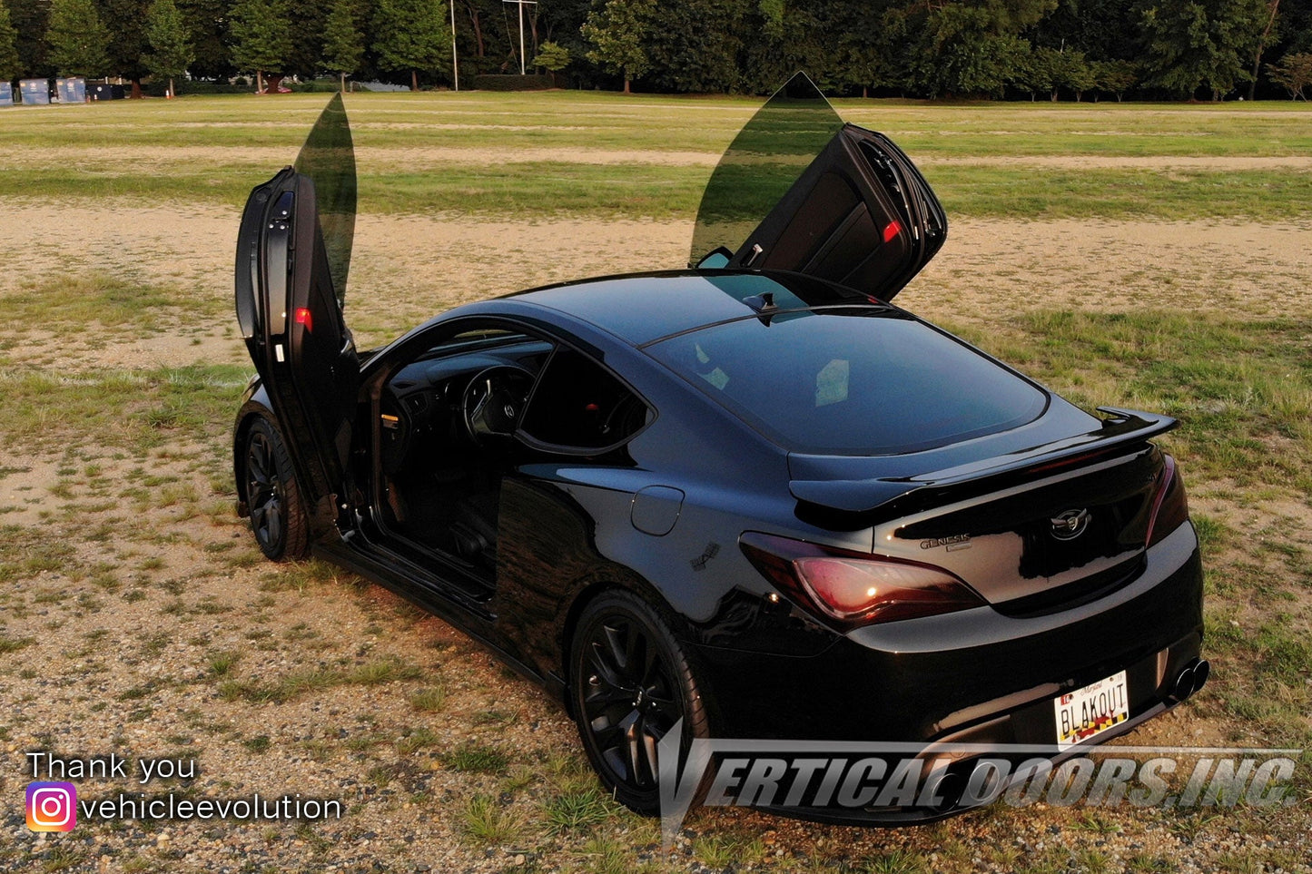 Hyundai Genesis Coupe 2009-2015 Vertical Doors