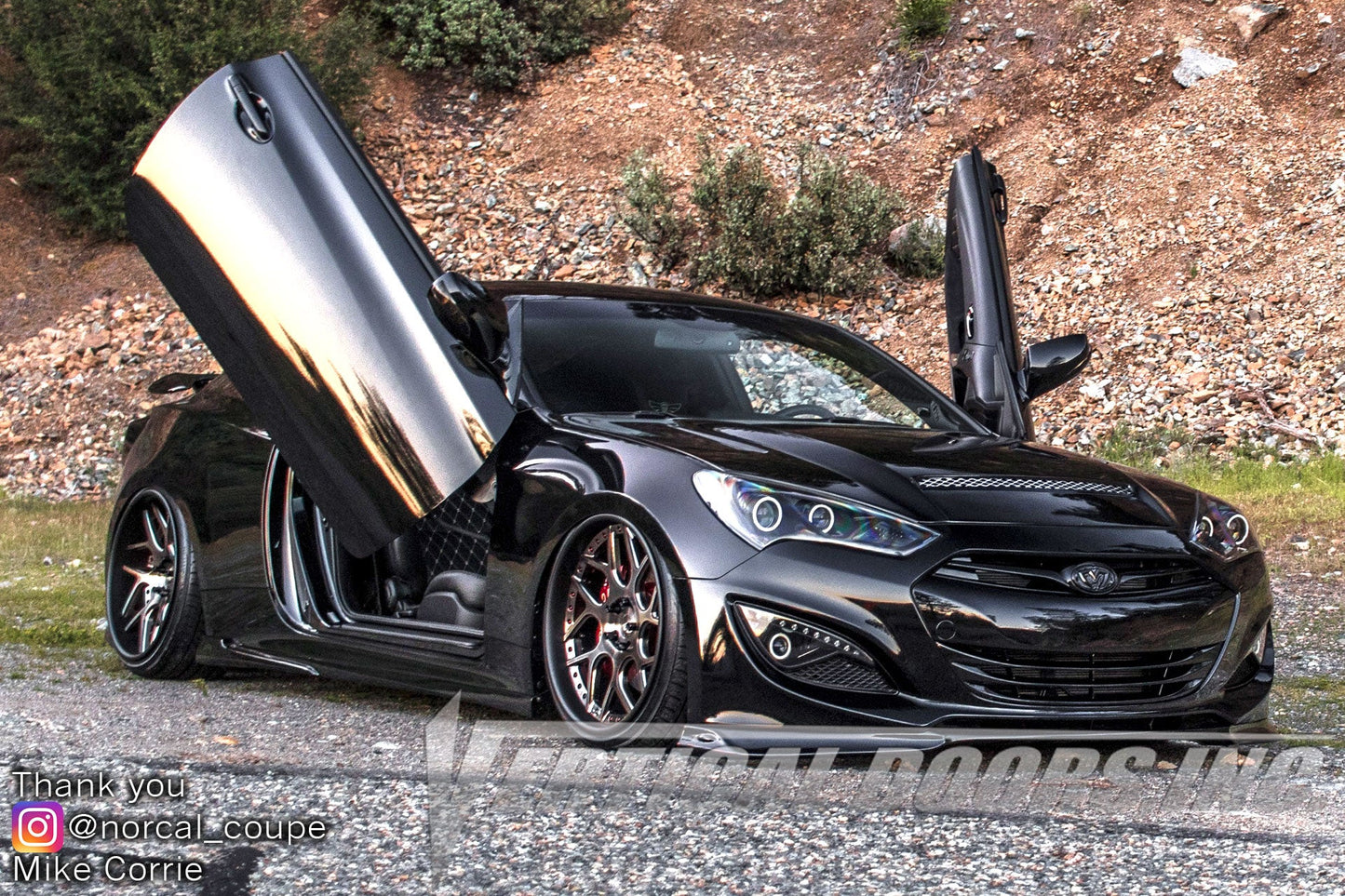 Hyundai Genesis Coupe 2009-2015 Vertical Doors