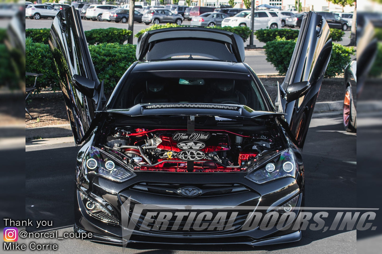 Hyundai Genesis Coupe 2009-2015 Vertical Doors