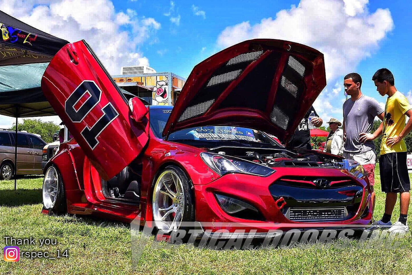 Hyundai Genesis Coupe 2009-2015 Vertical Doors