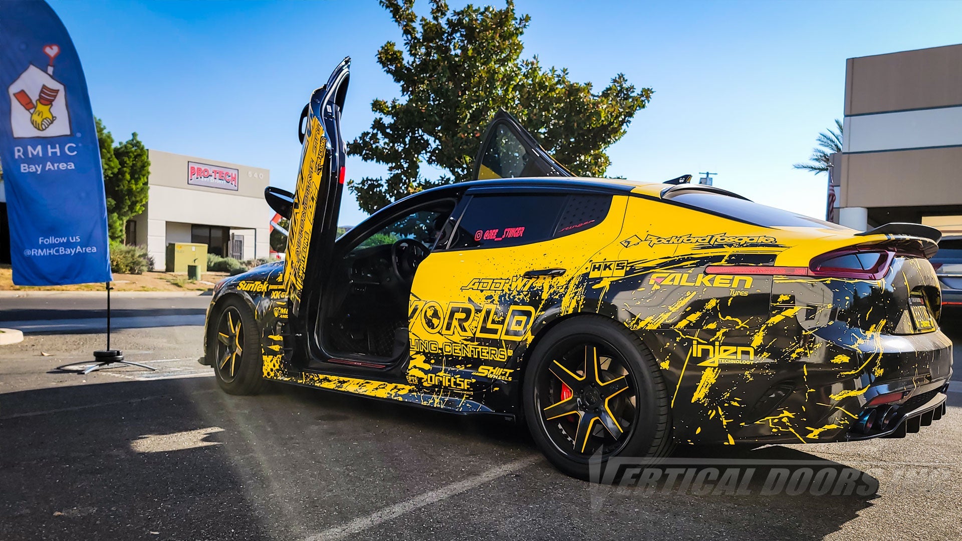 Kia Stinger Vertical Door conversion kit by Vertical Doors, Inc. AKA Lambo Doors