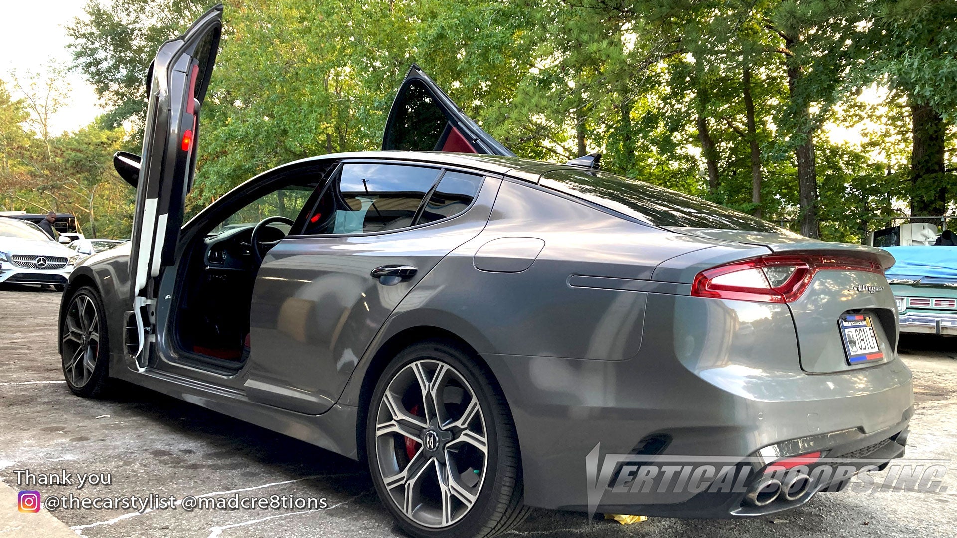 Kia Stinger 2018-2021 Vertical Lambo Doors Conversion Kit