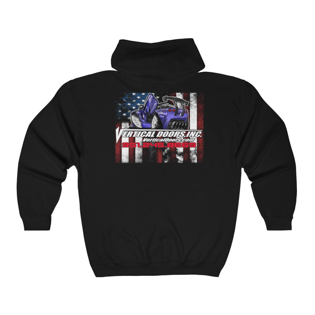 Unisex Heavy Blend™ Full Zip Hooded Sweatshirt Corvette C5 VACHEVYCOR9704